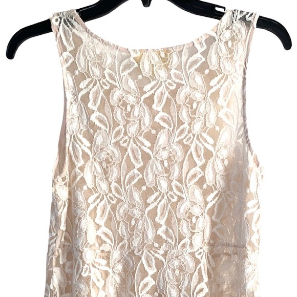 FREE PEOPLE Miles of Lace Ivory Dress Size Small - Picture 5 of 12